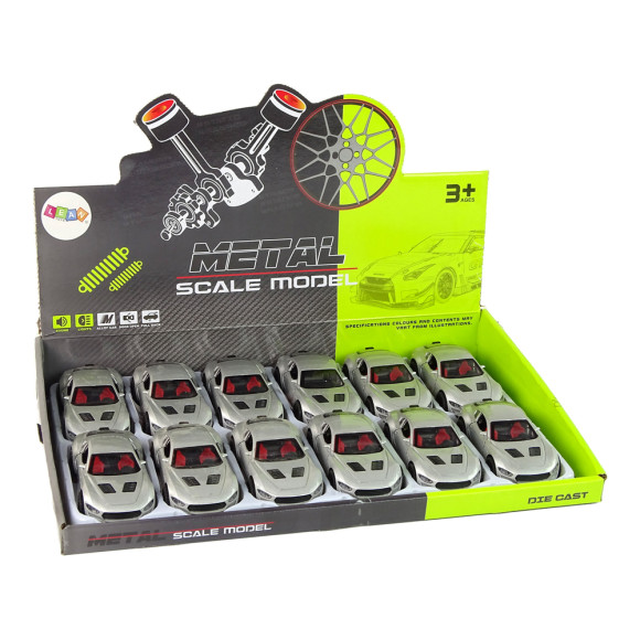 Pojazd Resorak 1:36 Napęd Frykcyjny Światła Dźwięki Srebrny