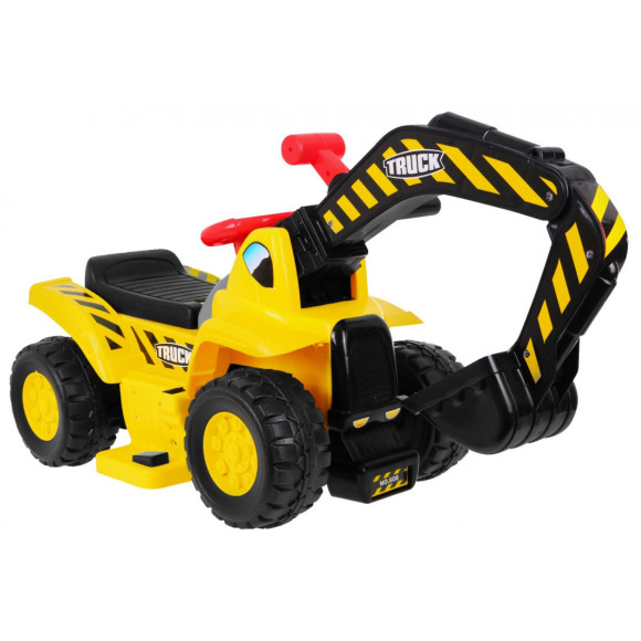 Koparka na akumulator dla dzieci Jeździk + Kask + Ruchoma łyżka + Schowek Koparka na akumulator dla dzieci Jeździk + Kask + Ruchoma łyżka + Schowek