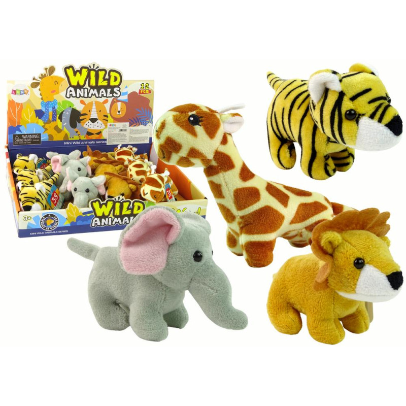 Mini Pluszak Zwierzątko Safari 4 Modele