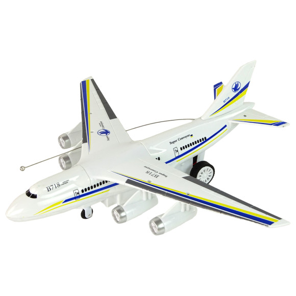 Samolot Pasażerski Zdalnie Sterowany RC Biały Samolot Pasażerski Zdalnie Sterowany RC Biały