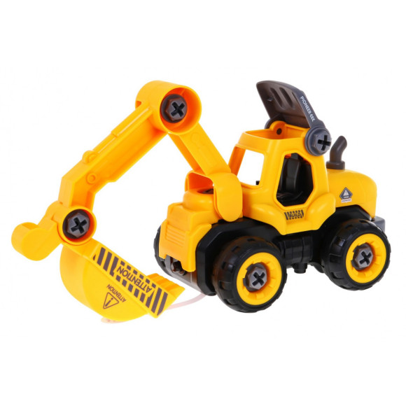 Rozkręcana Koparka z napędem dla dzieci 3+ Elektryczna wkrętarka + Moduł napędowy + Dźwięki Rozkręcana Koparka z napędem dla dzieci 3+ Elektryczna wkrętarka + Moduł napędowy + Dźwięki