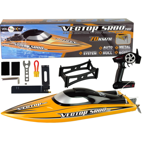 Łódź Motorówka R/C Brushless ARTR SR 80 PRO 74 km/ h Żółta