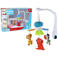 Karuzela Łóżeczkowa Na Baterie Dźwięki Niebieska 3 Pluszaki