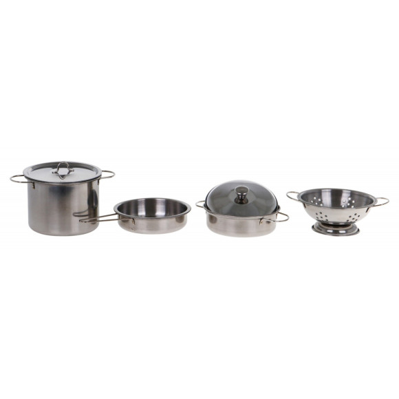 Zestaw metalowych Garnków dla dzieci 3+ Garnki do gotowania + Przybory + Akcesoria kuchenne 11 el. Zestaw metalowych Garnków dla dzieci 3+ Garnki do gotowania + Przybory + Akcesoria kuchenne 11 el.