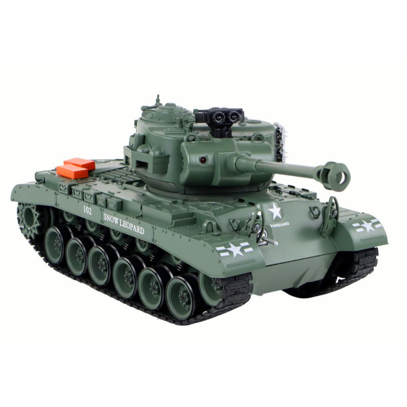 Czołg Leopard RC Zdalnie Sterowany Armata  1:18 Szary