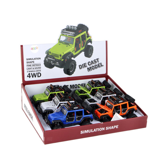Autko Pojazd Terenowy 4x4 Światła Dźwięki 4 Kolory