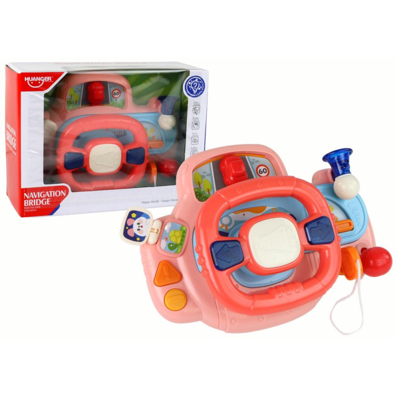 Interaktywna Kierownica Różowa Symulator Jazdy Wielofunkcyjna