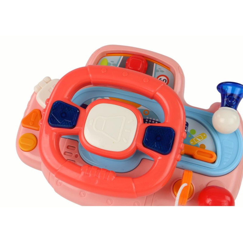 Interaktywna Kierownica Różowa Symulator Jazdy Wielofunkcyjna