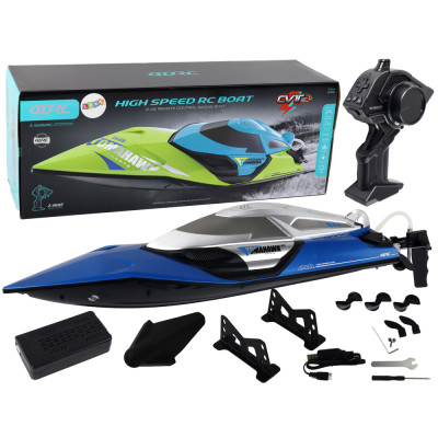 Motorówka R/C 2,4G Światła 30 km/h Niebieska