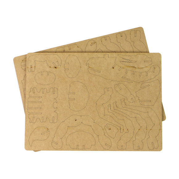 Drewniane Puzzle Przestrzenne 3D Skorpion Składanka Edukacyjna 35 Elementów