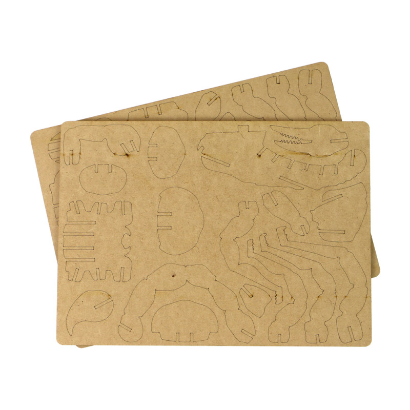 Drewniane Puzzle Przestrzenne 3D Skorpion Składanka Edukacyjna 35 Elementów