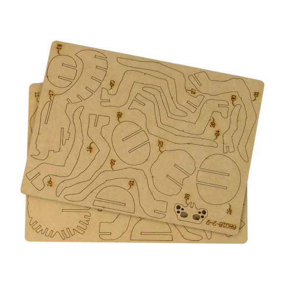 Drewniane Puzzle Przestrzenne 3D Pająk Składanka Edukacyjna 31 Elementów