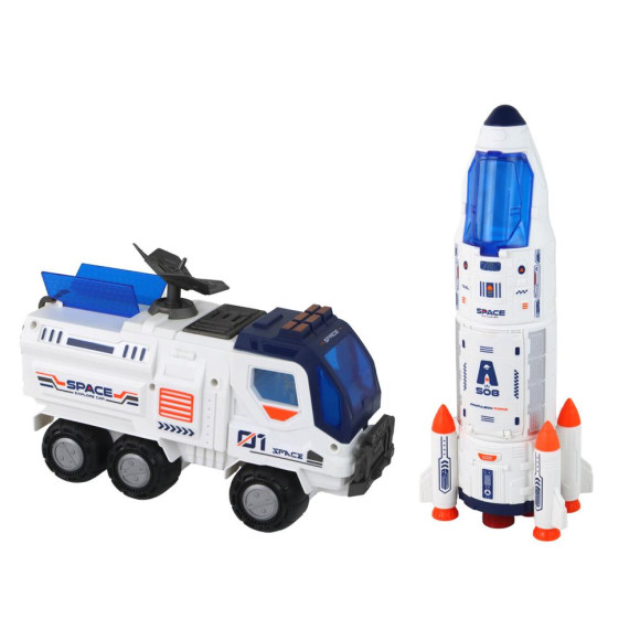 Zestaw Misja Kosmiczna Rakieta Kosmos Statki Space Pojazdy 12 ele