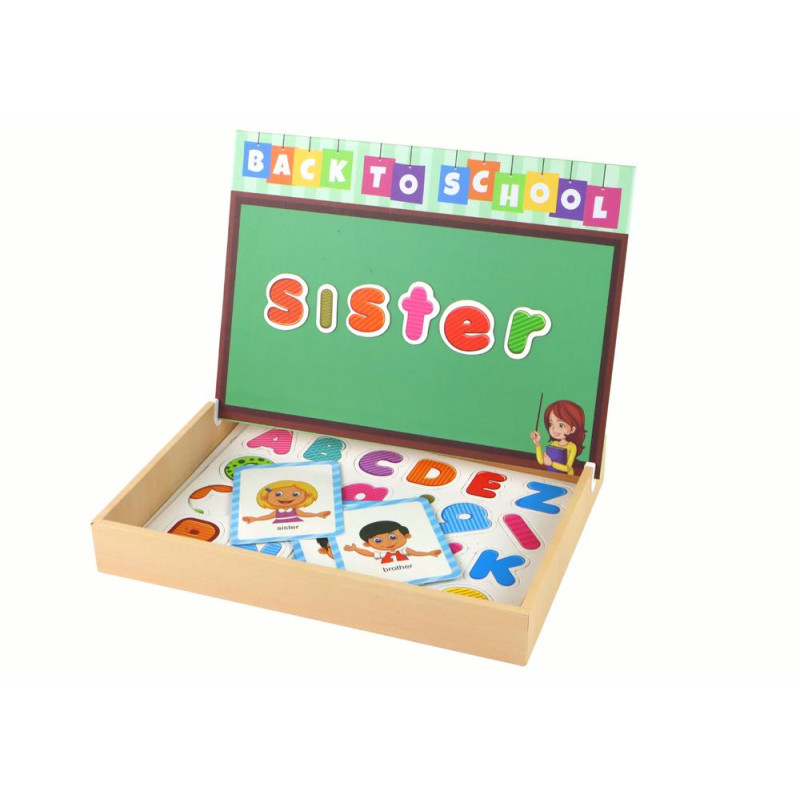 Zestaw Edukacyjnych Puzzli Magnetycznych Z Wielofunkcyjną Tablicą