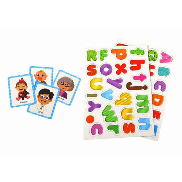 Zestaw Edukacyjnych Puzzli Magnetycznych Z Wielofunkcyjną Tablicą