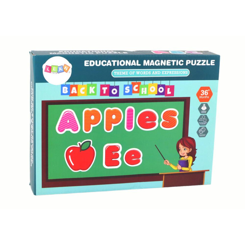 Zestaw Edukacyjnych Puzzli Magnetycznych Z Wielofunkcyjną Tablicą