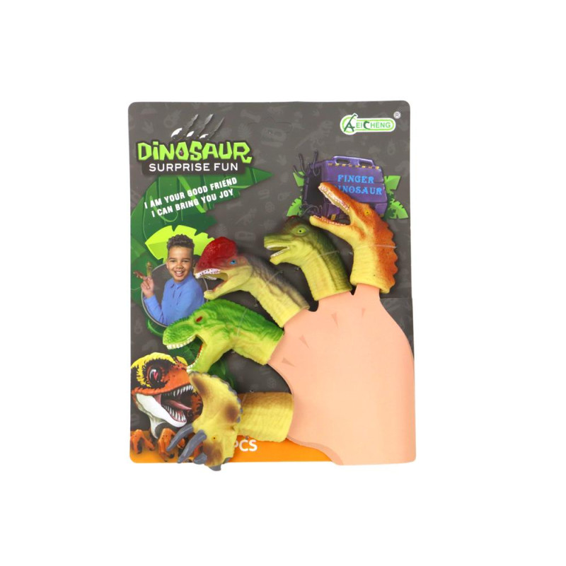 Dinozaury Na Palce Gumowe Sensoryczne Pacynki
