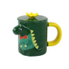 Kubek Z Przykrywką Zielony Dinozaur 400 ml