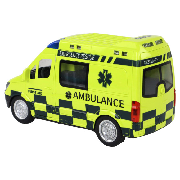 Zdalnie Sterowany Żółty Ambulans Ze Światłami Zdalnie Sterowany Żółty Ambulans Ze Światłami