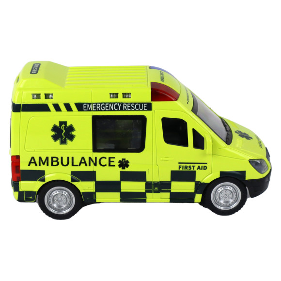 Zdalnie Sterowany Żółty Ambulans Ze Światłami Zdalnie Sterowany Żółty Ambulans Ze Światłami