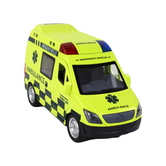 Zdalnie Sterowany Żółty Ambulans Ze Światłami Zdalnie Sterowany Żółty Ambulans Ze Światłami
