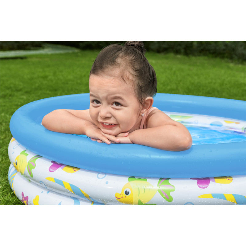 Dmuchany Basen Ogrodowy Dla Dzieci Rybki 102 cm Bestway 51008