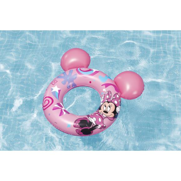 Koło Do Pływania z Uszami Myszka Minnie  74 cm x 76 cm Bestway 9102N