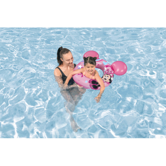 Koło Do Pływania z Uszami Myszka Minnie  74 cm x 76 cm Bestway 9102N