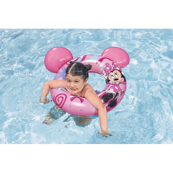 Koło Do Pływania z Uszami Myszka Minnie  74 cm x 76 cm Bestway 9102N