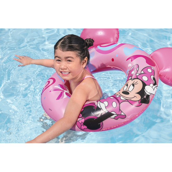 Koło Do Pływania z Uszami Myszka Minnie  74 cm x 76 cm Bestway 9102N