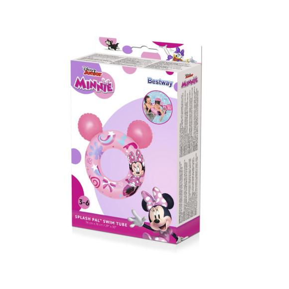Koło Do Pływania z Uszami Myszka Minnie  74 cm x 76 cm Bestway 9102N