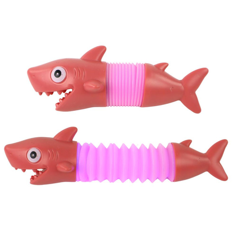 Rekin Do Rozciągania Antystresowy Świecący Pop Tube LED