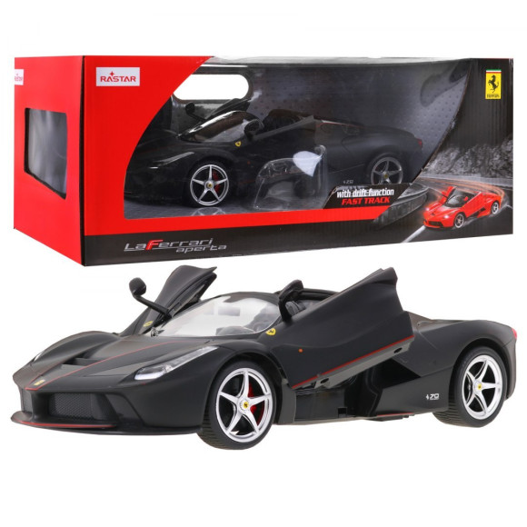 Ferrari LaFerrari Aperta czarne RASTAR model 1:14 Zdalnie sterowane auto + pilot 2,4 GHz Ferrari LaFerrari Aperta czarne RASTAR model 1:14 Zdalnie sterowane auto + pilot 2,4 GHz