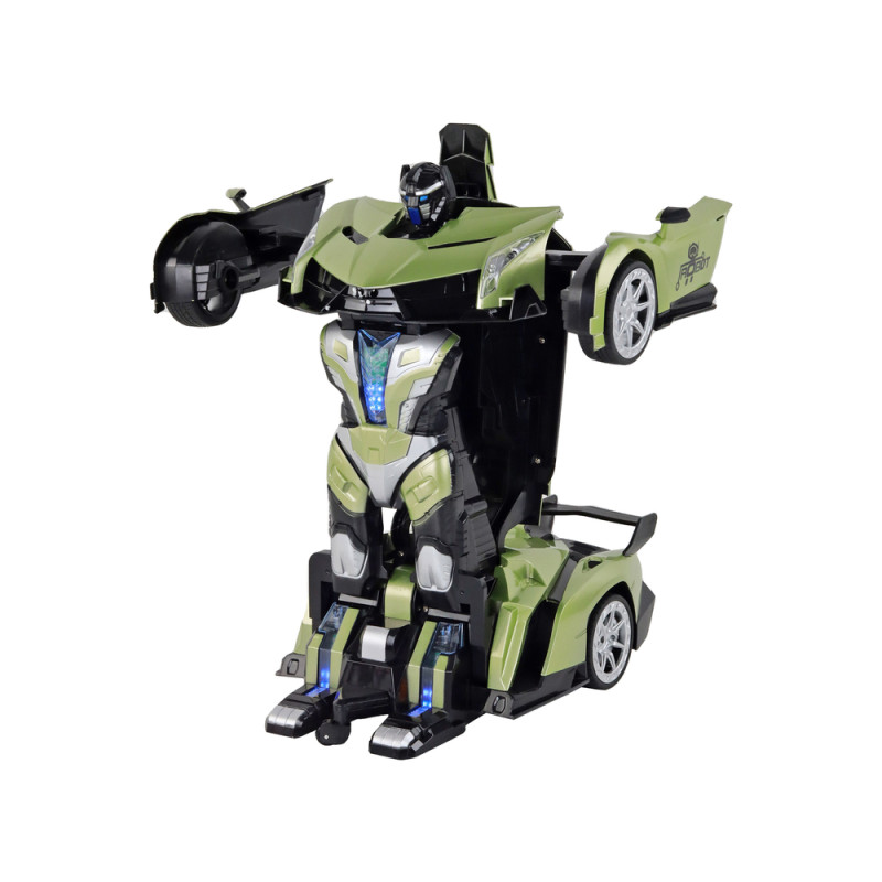 Samochód- Robot Transformacja R/C 1:10 Zielony Sterowanie Gestami