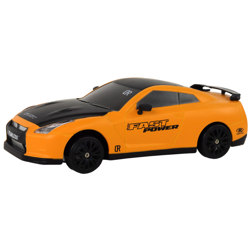 Autko Sportowe Zdalnie Sterowane R/C 1:24 Żółte Wymienne Koła