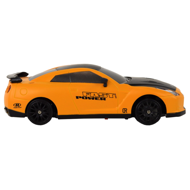 Autko Sportowe Zdalnie Sterowane R/C 1:24 Żółte Wymienne Koła