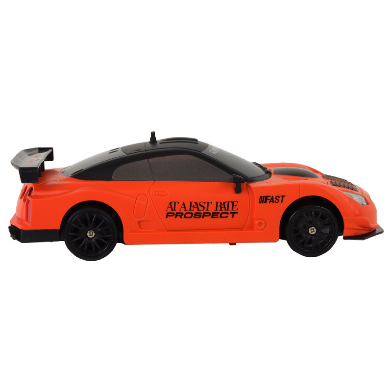 Autko Sportowe Zdalnie Sterowane R/C 1:24 Pomarańczowe Wymienne Koła