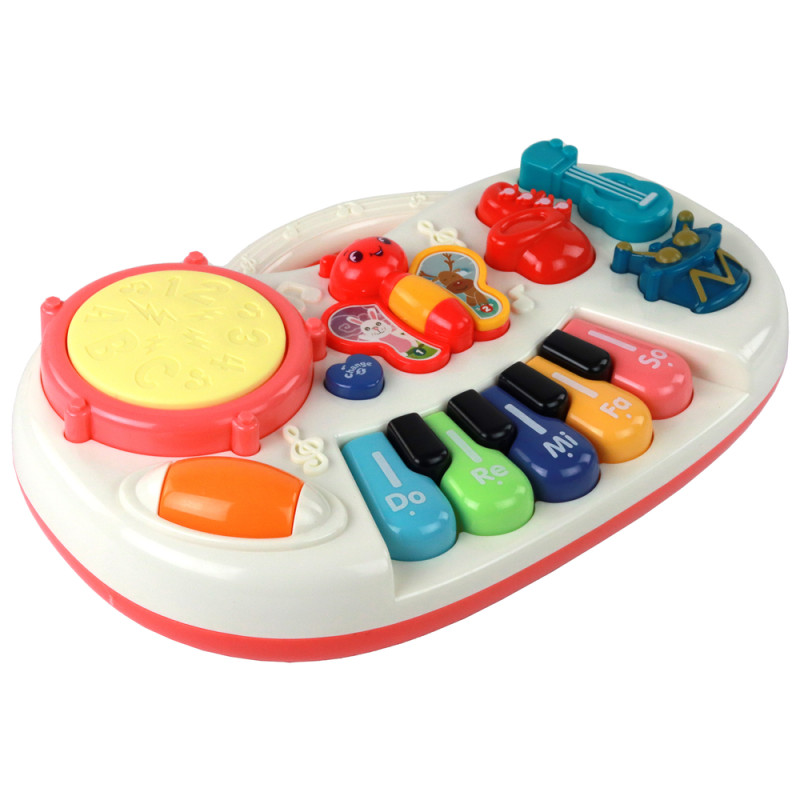 Pianinko Edukacyjne Klawisze Instrumenty Motylki Panel Edukacyjny Muzyczny