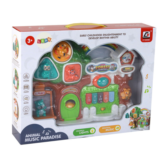 Zestaw Pianinko Koncert Las Zwierzątka Panel Edukacyjny