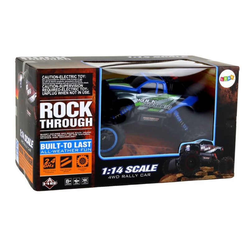 Auto Terenowe Zdalnie Sterowane RC 1:14 2.4G Niebieskie