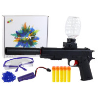 Elektryczny Pistolet Na Kulki Wodne Strzałki Okulary Czarny