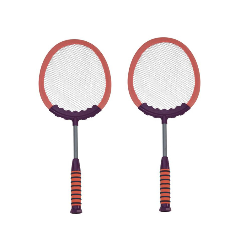 Zestaw 2 Rakietek Do Gry W Badmintona Paletki 2 Lotki Badminton Różowy