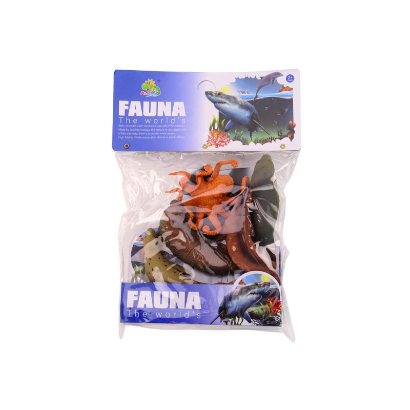 Zestaw Figurek Zwierząt Morskich Mors Foka Ośmiornica 6Szt