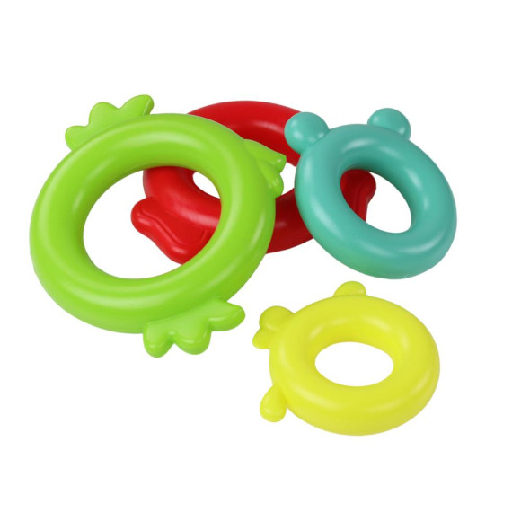 Piramidka Żyrafa Układanka 13 Kółek Kolorowa 43cm x 18cm x 18cm