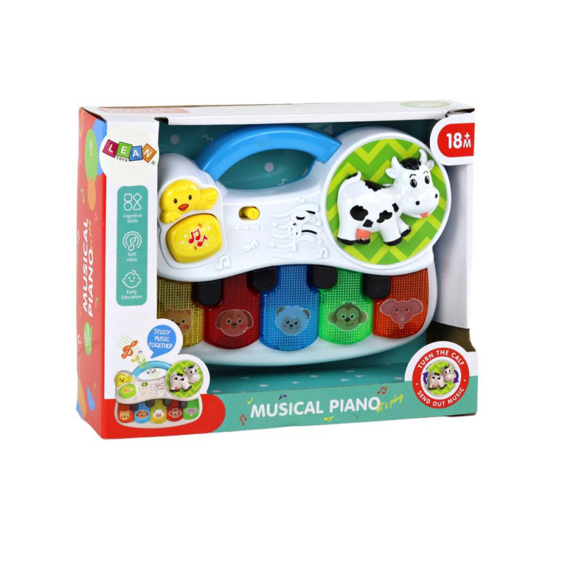 Małe Pianinko Dla Malucha Zwierzątka Światła Dźwięki