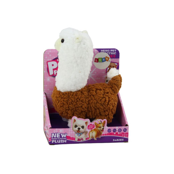 Lama Interaktywne Zwierzątko Alpaka Brązowa Chodzi Gra 23 cm Lama Interaktywne Zwierzątko Alpaka Brązowa Chodzi Gra 23 cm