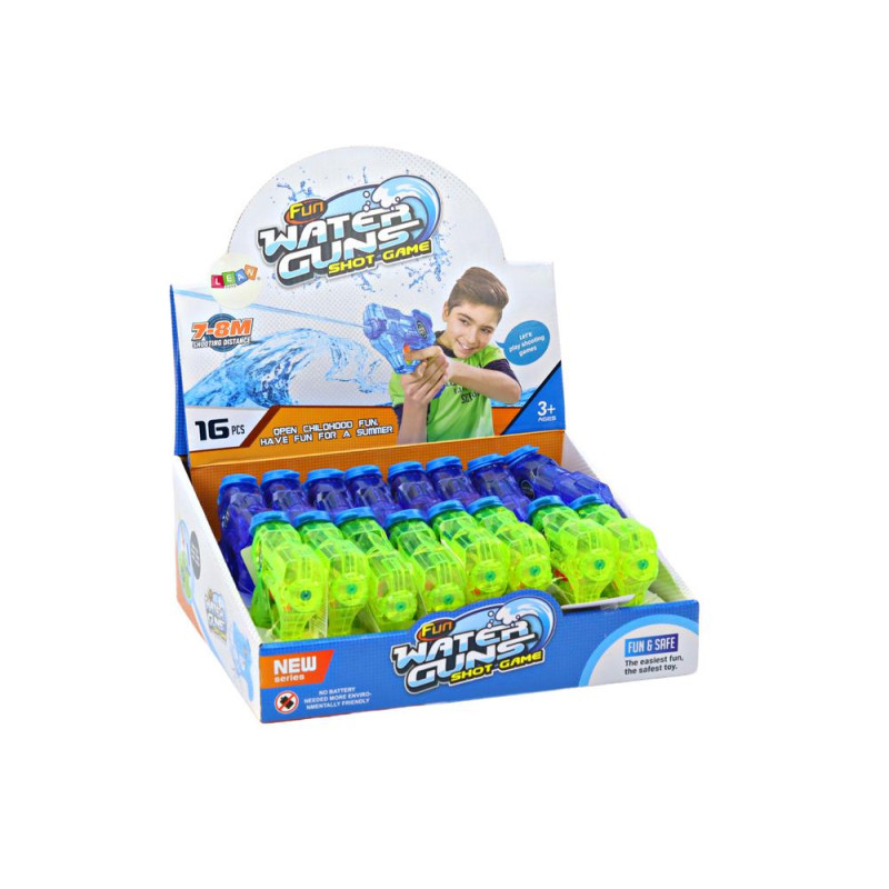 Mini Pistolet Na Wodę  Zielony Granatowy Zasięg 7-8m