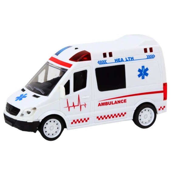 Zdalnie Sterowana Karetka Ambulans RC Światła Dźwięki Biała Zdalnie Sterowana Karetka Ambulans RC Światła Dźwięki Biała