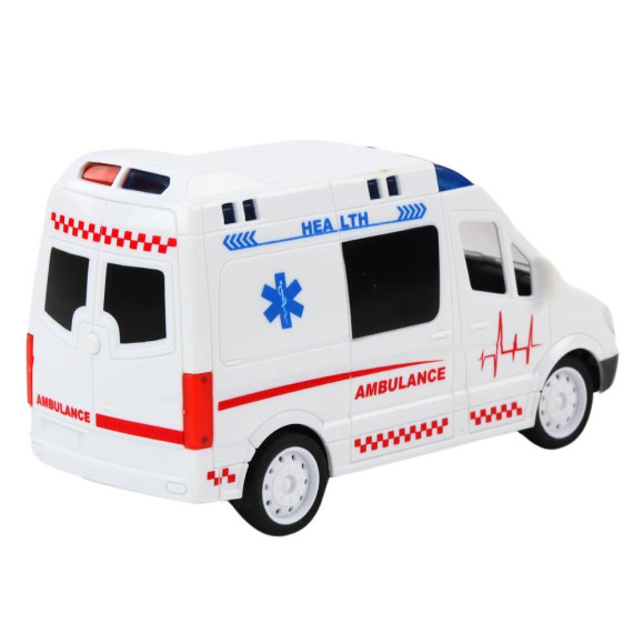 Zdalnie Sterowana Karetka Ambulans RC Światła Dźwięki Biała Zdalnie Sterowana Karetka Ambulans RC Światła Dźwięki Biała
