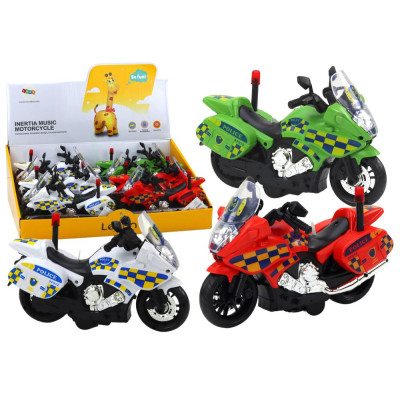 Motocykl Policyjny Motor Wóz Policyjny Światło Dźwięk Motorek Mix